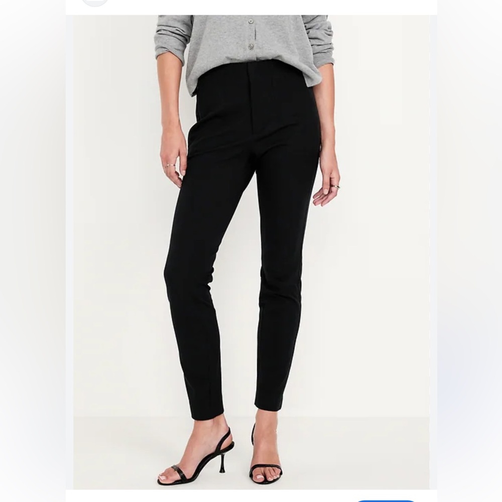 New With Tags Old Navy Extra High Waisted Polished Pixie Skinny Pant Sz 8P